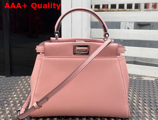 Fendi Peekaboo XS Pink Nappa Leather Replica