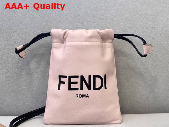 Fendi Phone Pouch Pink Nappa Leather Pouch Replica