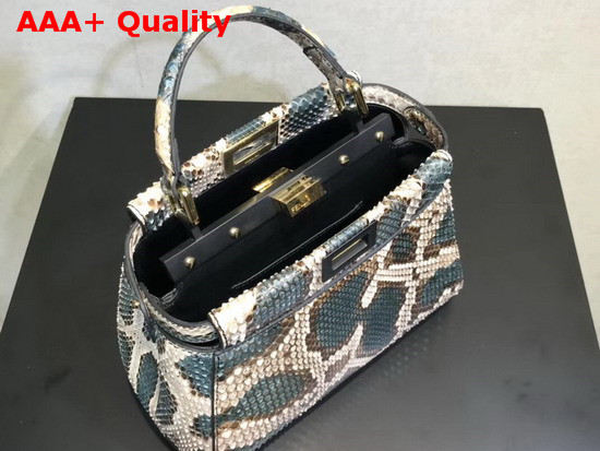 Fendi Python Mini Peekaboo Handbag Replica