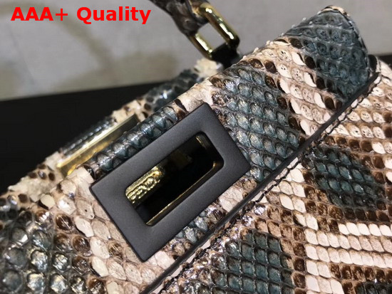 Fendi Python Mini Peekaboo Handbag Replica