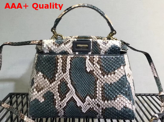 Fendi Python Mini Peekaboo Handbag Replica