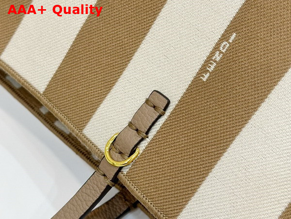 Fendi Roll Mini FF Beige Jacquard Mini Bag Replica