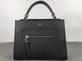 Fendi Runway Small Black Leather Bag For Sale