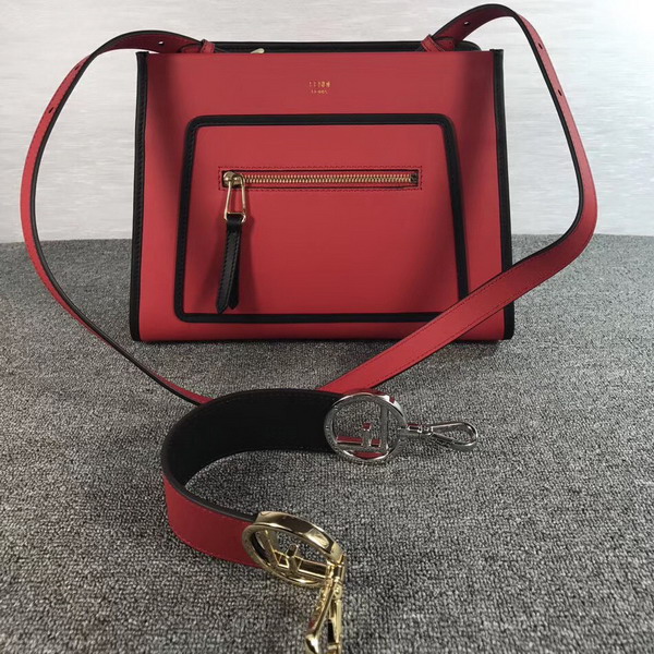 Fendi Runway Small Red Leather Bag For Sale