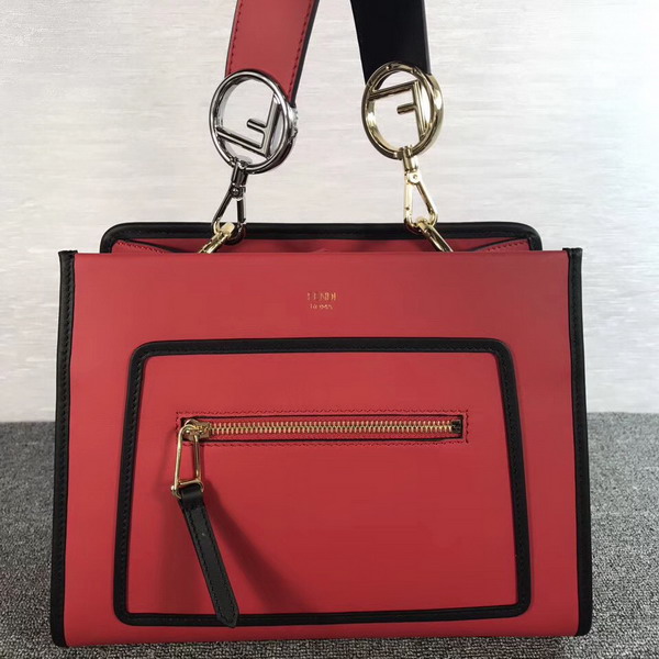 Fendi Runway Small Red Leather Bag For Sale