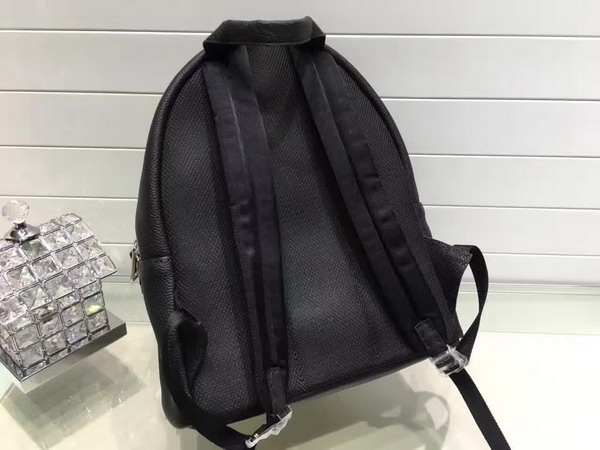 Fendi Selleria Backpack in Black and Green Roman Leather for Sale