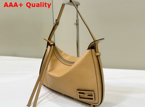 Fendi Simply Fendi Medium Beige Leather Bag Replica