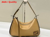 Fendi Simply Fendi Medium Beige Leather Bag Replica