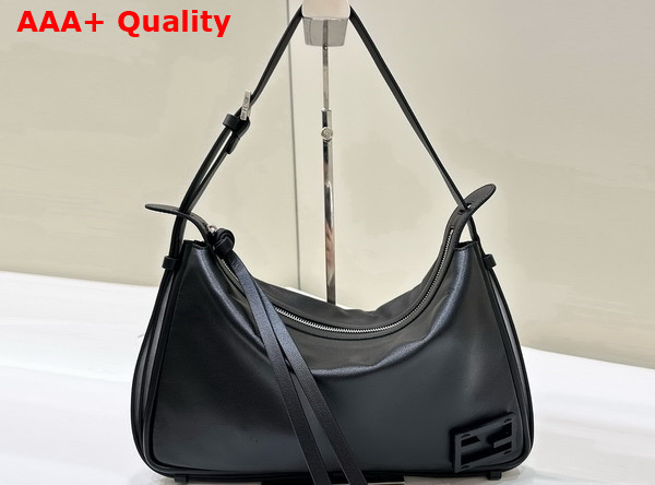 Fendi Simply Fendi Medium Black Leather Bag Replica