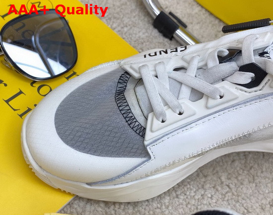 Fendi Slip On Sneakers with Stretch Laces Multicolor White and Grey Replica