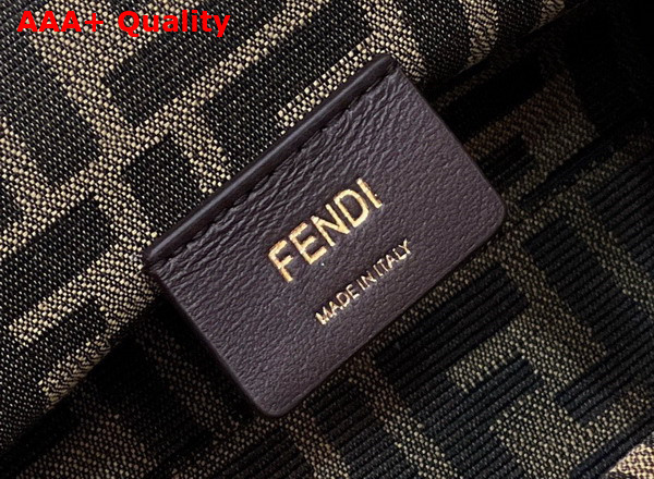 Fendi Small Fendi First Bag in Gold Sequin and Leather Replica