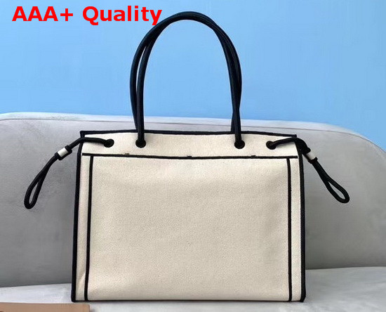 Fendi Small Fendi Roma Shopper Undyed Canvas Shopper Bag Replica