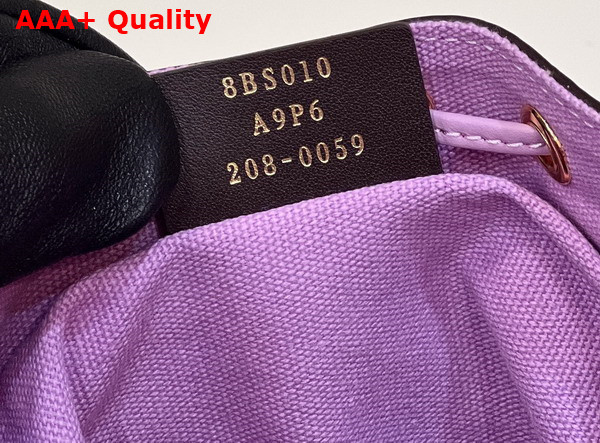 Fendi Small Mon Tresor Bucket Bag in Light Purple Canvas Replica