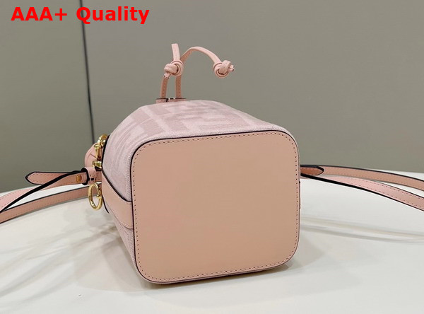 Fendi Small Mon Tresor Bucket Bag in Pink Canvas Replica