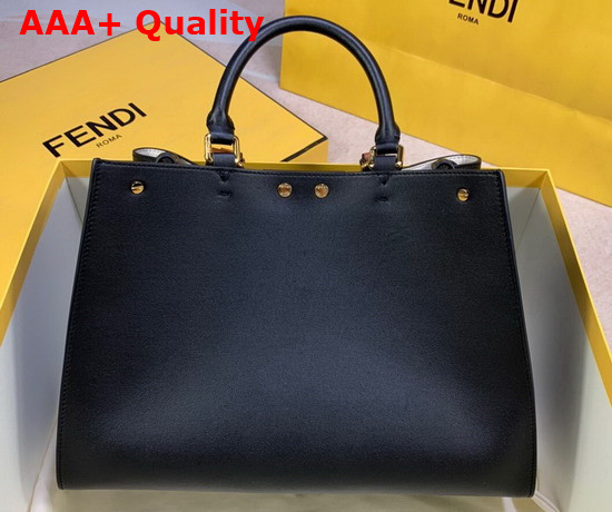 Fendi Small Peekaboo X Tote Black Leather Bag Replica