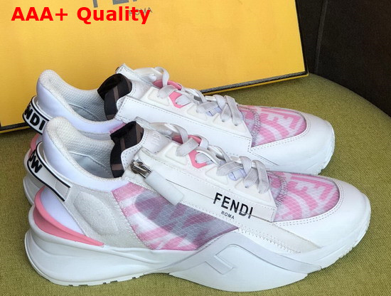 Fendi Sneakers Pink Technical Nylon Low Tops Replica