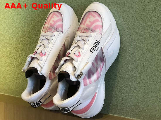 Fendi Sneakers Pink Technical Nylon Low Tops Replica