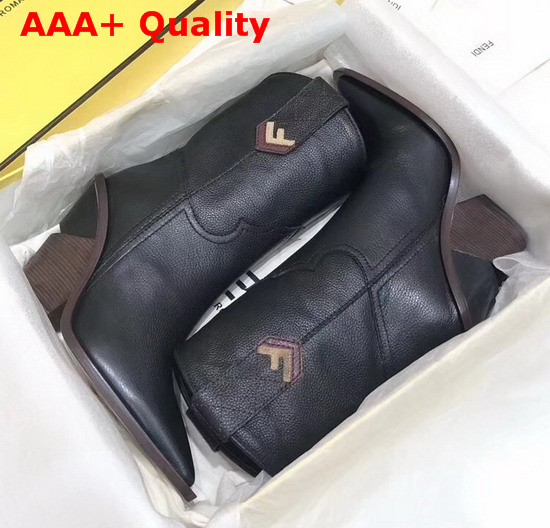 Fendi Sock Boots in Black Calf Leather Replica