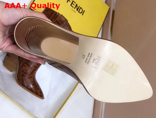 Fendi Sock Boots in Light Brown Replica