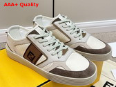 Fendi Step Beige Leather Low Tops Replica