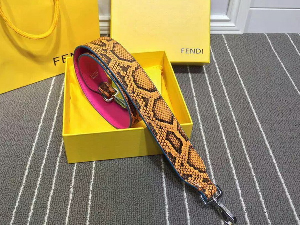 Fendi Strap You Interchangeable Light Brown Python Shoulder Strap for Sale