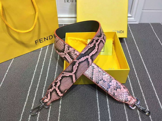 Fendi Strap You Interchangeable Pink Python Shoulder Strap for Sale