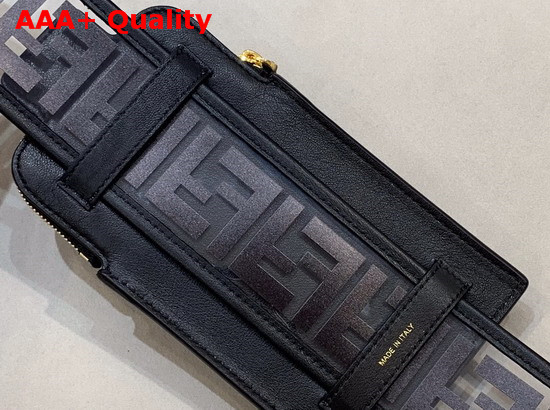 Fendi Strap You PU Shoulder Strap Black Replica