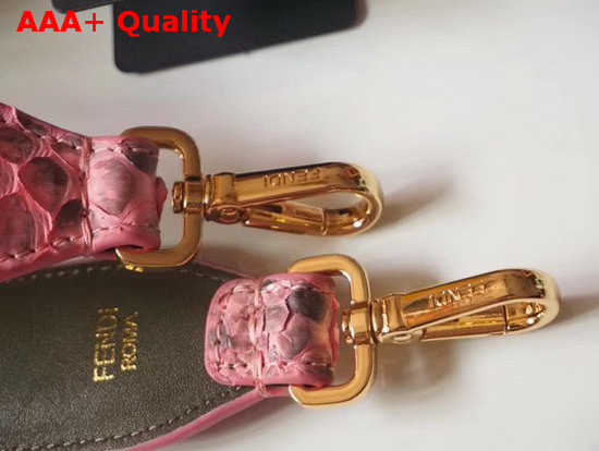 Fendi Strap You Python Shoulder Strap in Pink Replica