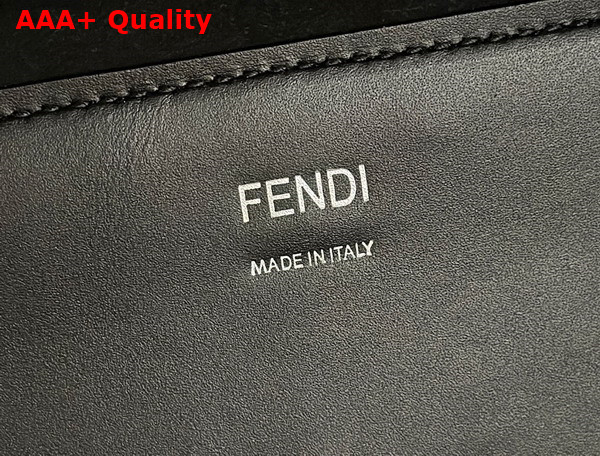 Fendi Sunshine Medium Black Leather Shopper Replica