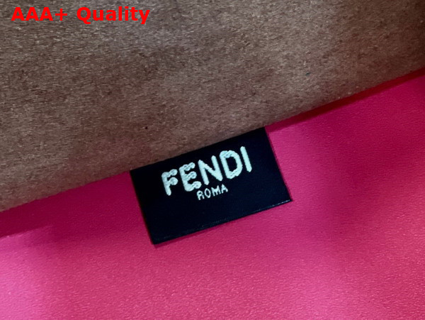 Fendi Sunshine Medium Fuchsia Leather Shopper Replica