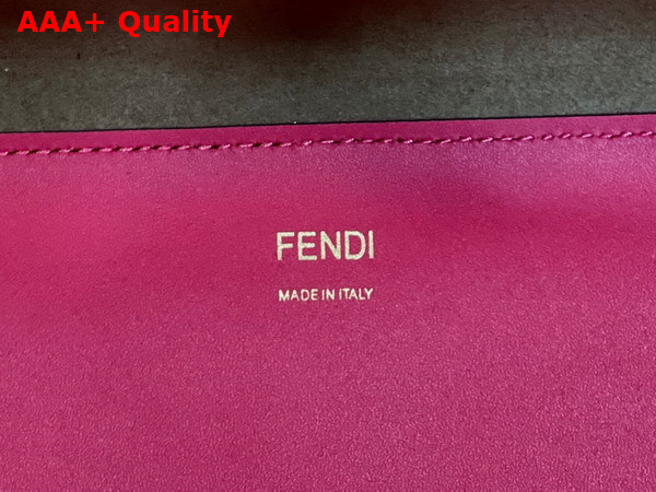 Fendi Sunshine Medium Fuchsia Leather Shopper Replica