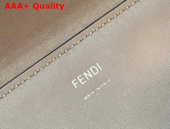 Fendi Sunshine Medium Light Brown Leather and Elaphe Shopper Bag Replica