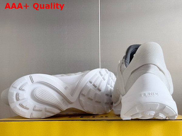 Fendi Tag Sneakers White Technical Mesh Running Sneakers Replica