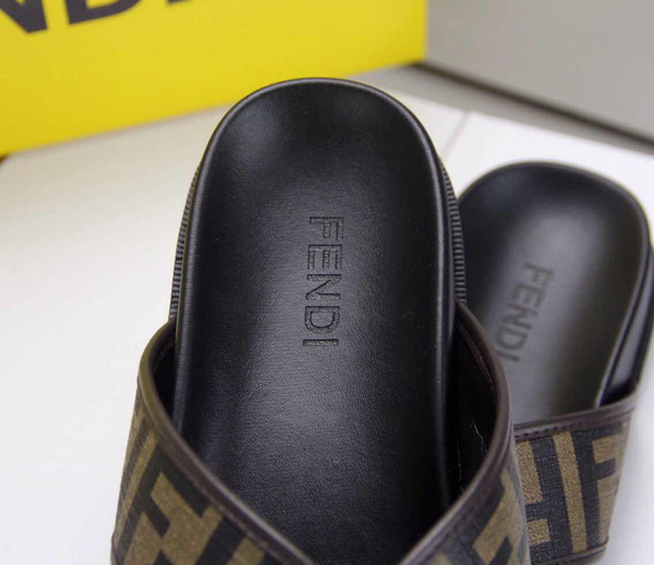 Fendi Thong Sandal In Black Canvas Leather Sole for Sale