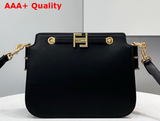 Fendi Touch Black Leather Bag Replica