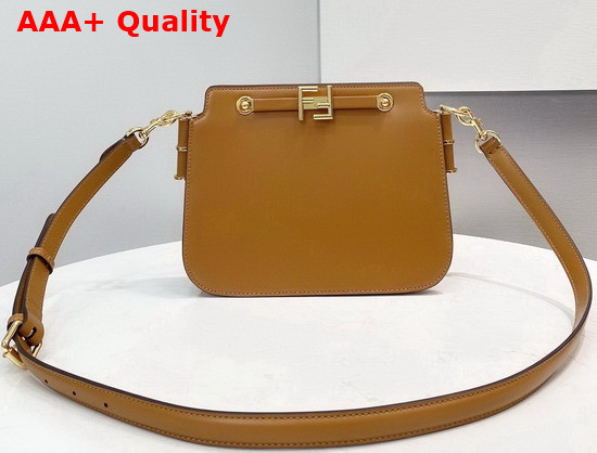 Fendi Touch Brown Leather Bag Replica