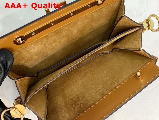 Fendi Touch Brown Leather Bag Replica