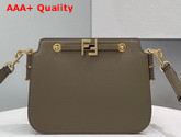 Fendi Touch Gray Leather Bag Replica