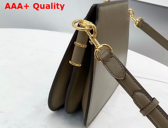 Fendi Touch Gray Leather Bag Replica