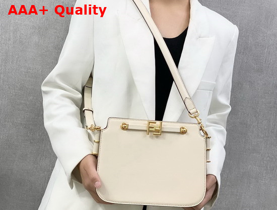 Fendi Touch White Leather Bag Replica