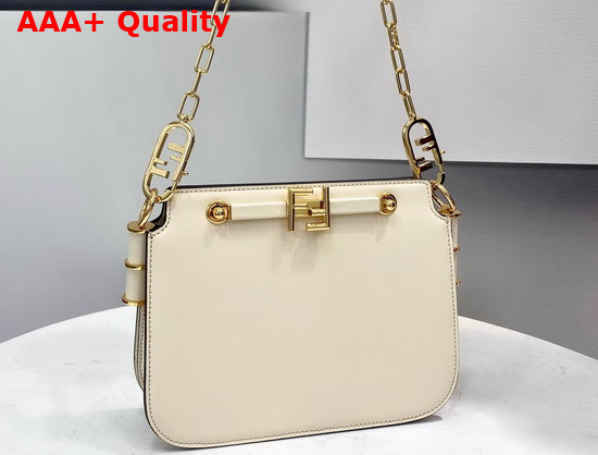 Fendi Touch White Leather Bag Replica