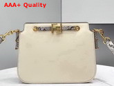 Fendi Touch White Leather Bag with Python Printed Elaphe Leather Details Replica