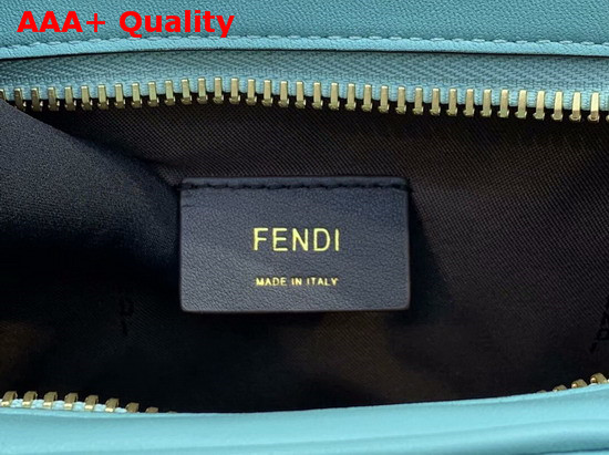 Fendi Upside Down Light Blue Leather Bag Replica