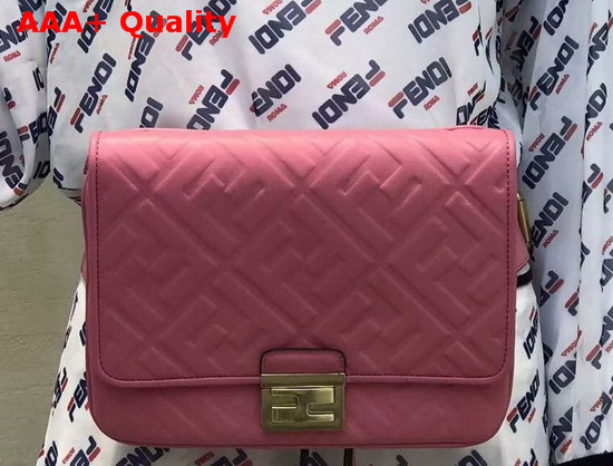 Fendi Upside Down Pink Leather Bag Replica