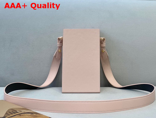 Fendi Vertical Box Pink Leather Bag Replica