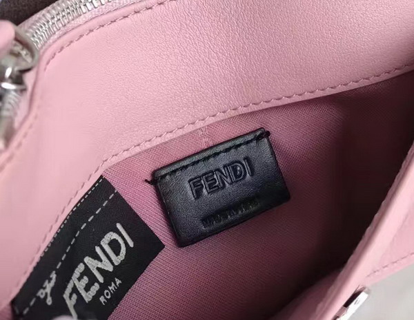 Fendi Wallet On Chain in Pink Leather with Multicoloured Studs For Sale