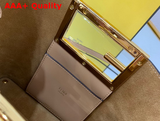 Fendi Way Small Beige Leather Bag Replica