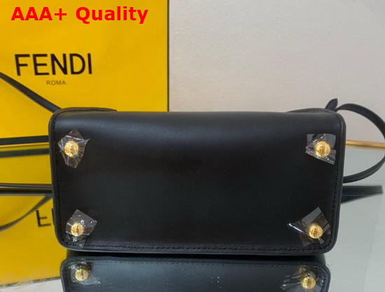 Fendi Way Small Black Leather Bag Replica