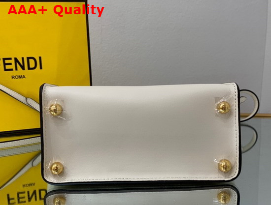 Fendi Way Small White Leather Bag Replica