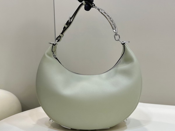 Fendigraphy Medium Green Leather Bag Replica